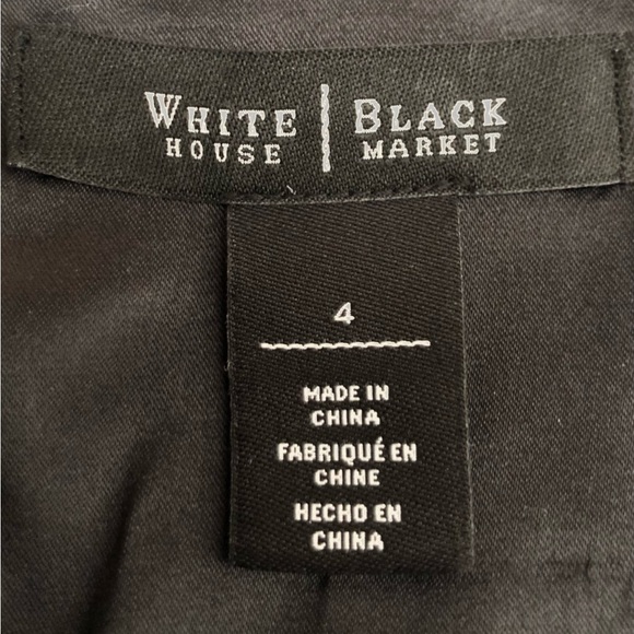 White House Black Market Sleeveless Dress Rhinestone Faux Pearl Size 4 - Picture 12 of 14